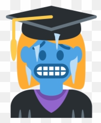 Emoji Face Mashup Bot On Twitter U200d Woman Student - Square Academic Cap,Cold Emoji Png