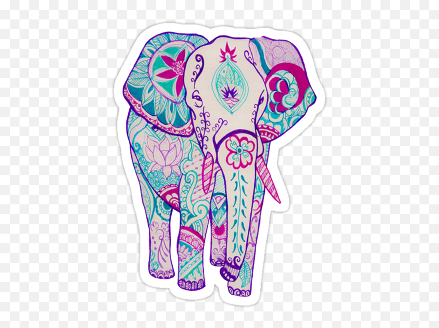 All Of These Stickers And Any Other Cute Ones Like These - Elefante Dibujo Con Flores Emoji,Urban Outfitters Emoji Stickers