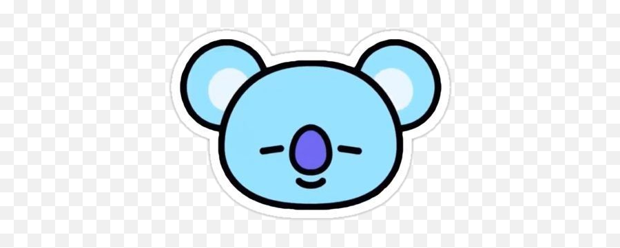 Bt21 Bts Kpop Koya Koala Namjoon Sticker By Error 404 - Bt21 Pocket Mirror Emoji,Bts Animal Emojis