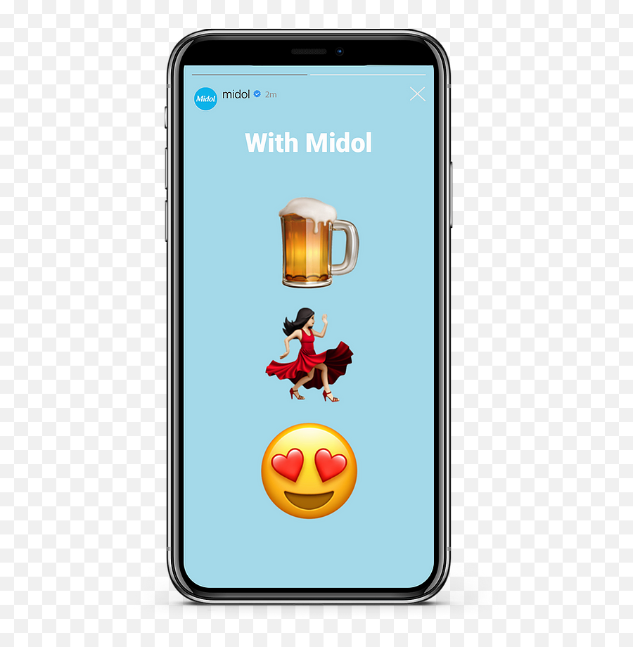 Midol Portfolio - Mobile Phone Emoji,Story With Emojis