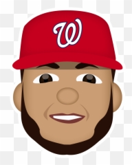 Nationals Emojis Fans Washington Nationals - Kyle Schwarber,Cap Emoji