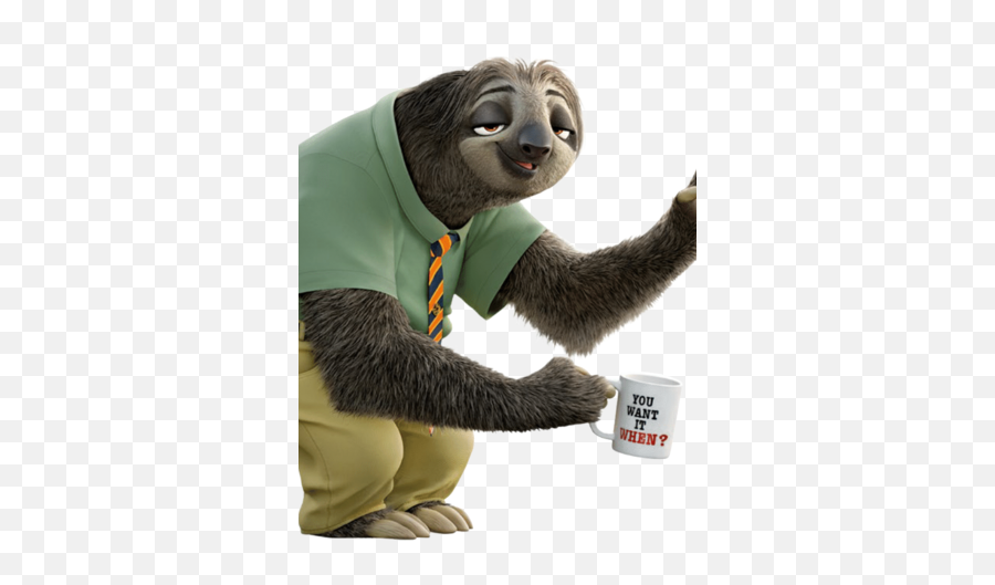 Flash - Sloth In Zootopia Emoji,Emoji La Pelicula Coraline Muppets