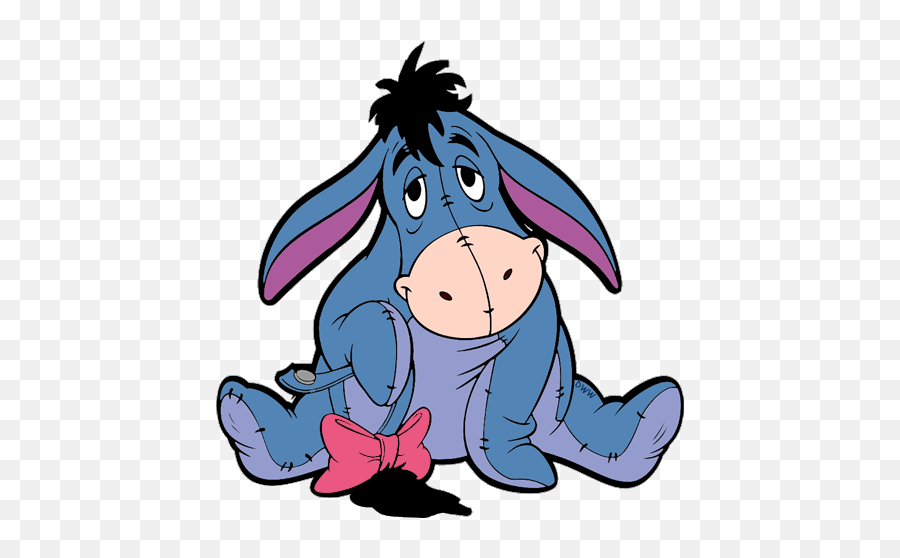 Eeyore Emoticon - Cute Eeyore Emoji,Eeyore Emoticon