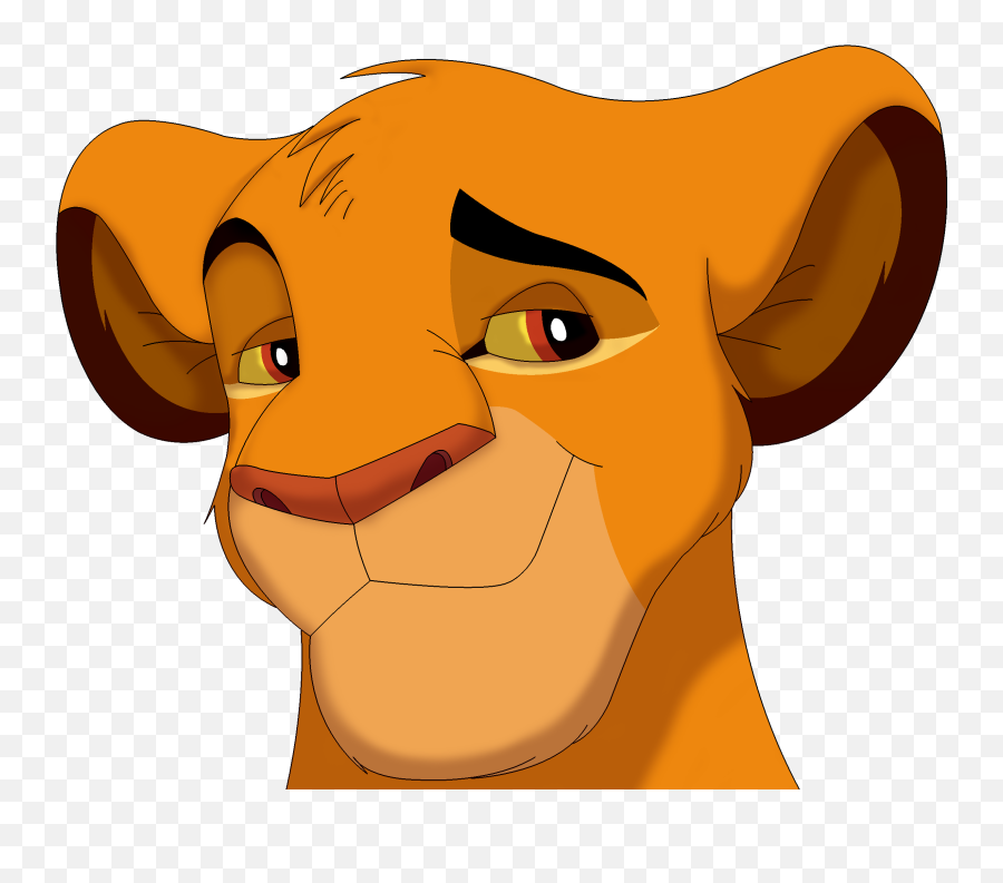 Hd Img - Simba Head Png Emoji,Lion King Emoticons