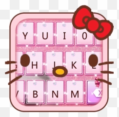 Lovely Cute Pink Cat Keyboard - Girly Emoji,Como Sao Os Emojis Do S6