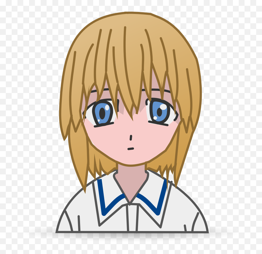 Emotion Hairstyle Hair Png Clipart - Anime Girl Head Jpg Emoji,Manga Emotion