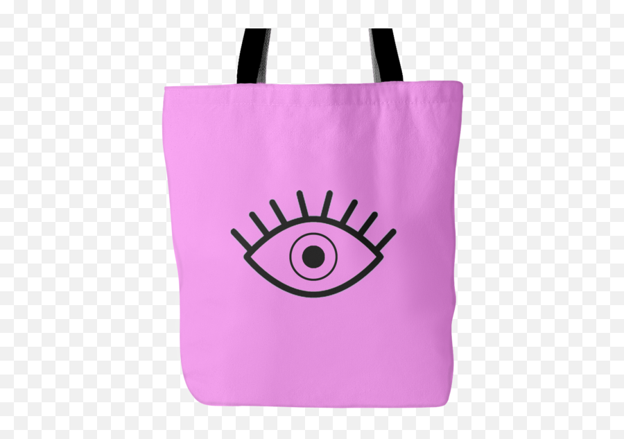 Totes Free Shipping Pink Eye Tote Bag - Tote Bag Emoji,Brown Bag Emoticon