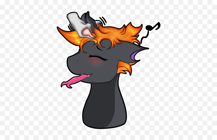 1884229 - Artistmythos Art Changeling Commission Fictional Character Emoji,Simple Tongue Emoji Sticker