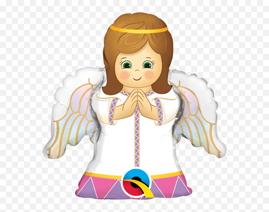 18q Mi Bautizo Angel Girl10 Count - Havinu0027 A Party Angel Imagen Para Niño Emoji,Emoji Angel Baby Girl