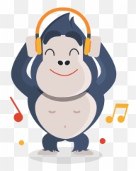 Music Stickers - Emoji Broken Leg,Google Gorilla Emoticon