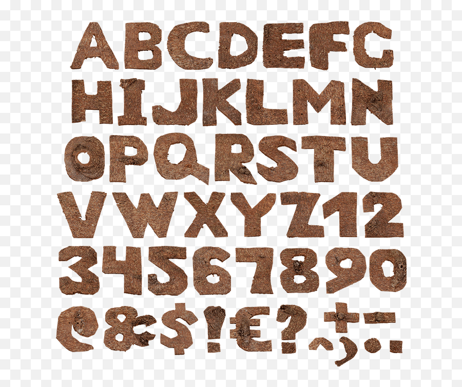 Buy Brown Bark Font Natural Typeface - Brick Campus Emoji,Emotions Lettering