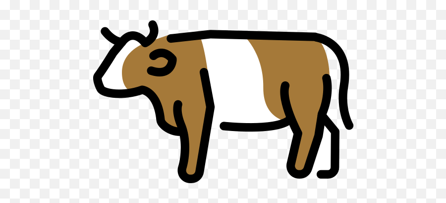 Cow Emoji - Vaca Emoji,Cow And Man Emoji