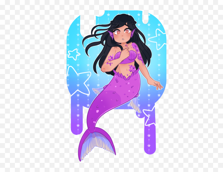Download Hd Aphmau Mermaid Tumblr Sea - Mermaid Aphmau Fan Emoji,Aphmau No Emotions
