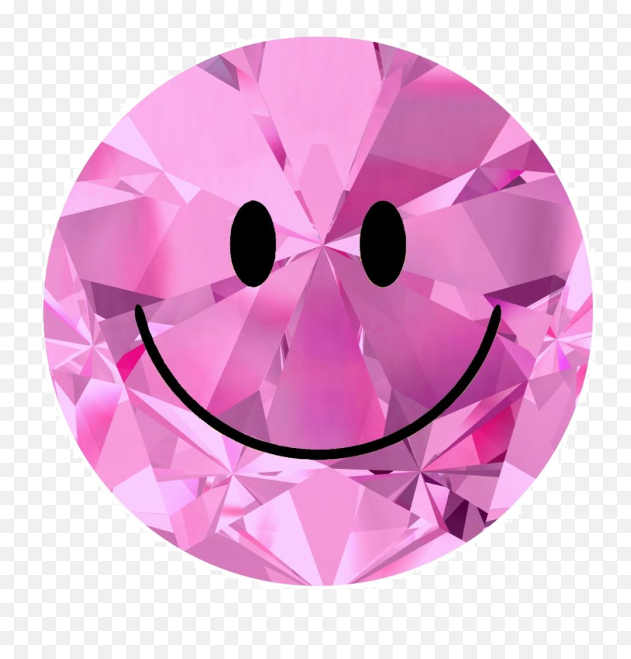 Pink Diamond Acrylic Mountable Smilie Emoji,Super Kawaii Emoticon Flowers
