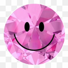 Pink Diamond Acrylic Mountable Smilie Emoji,Super Kawaii Emoticon Flowers