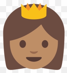 Princess Emoji Clipart - Smiley,Queen Emoji Png