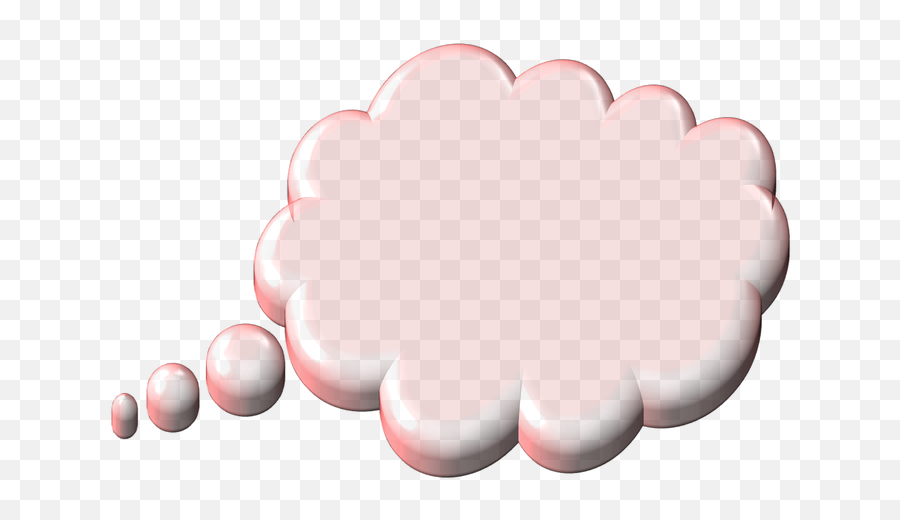 Thinking Cloud Png Download - Thinking Cloud Emoji Icon Pink Speaking Bubble Transparent,Thought Bubble Emoji