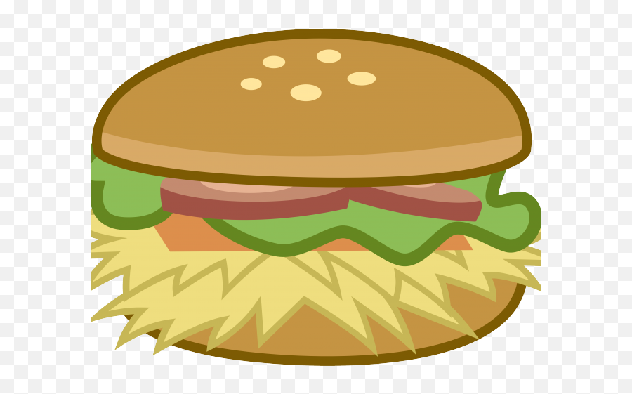 Burger Clipart Clear Background - Mlp Burger Emoji,Burger Star Emoji