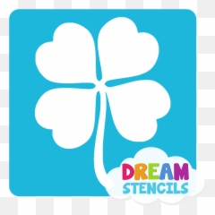 Four - Leaf Clover Glitter Tattoo Stencil Hp45 5pc Pack Emoji,Four Leaf Clover Emoji Png