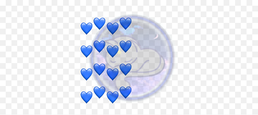 Bandana Darkblue Hearts Nightdesign Emoji,Blue Emoji Meme