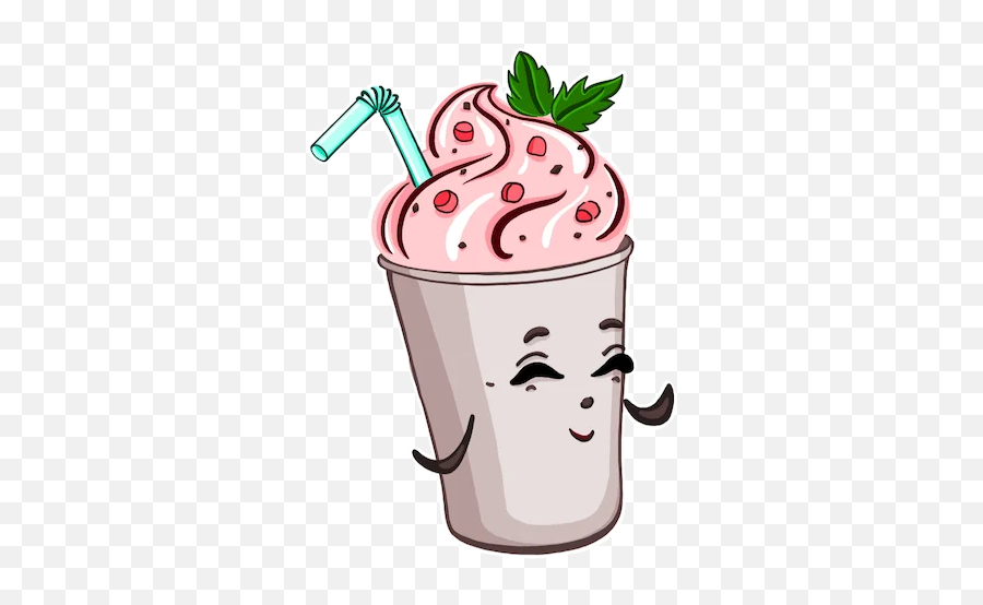 Telegram Sticker From Pack Emoji,Millkshake Emoji