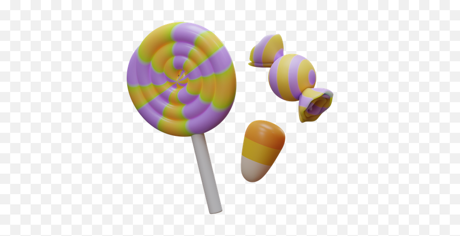 Halloween Candy 3d Illustrations Designs Images Vectors Emoji,Lolipop Emoji