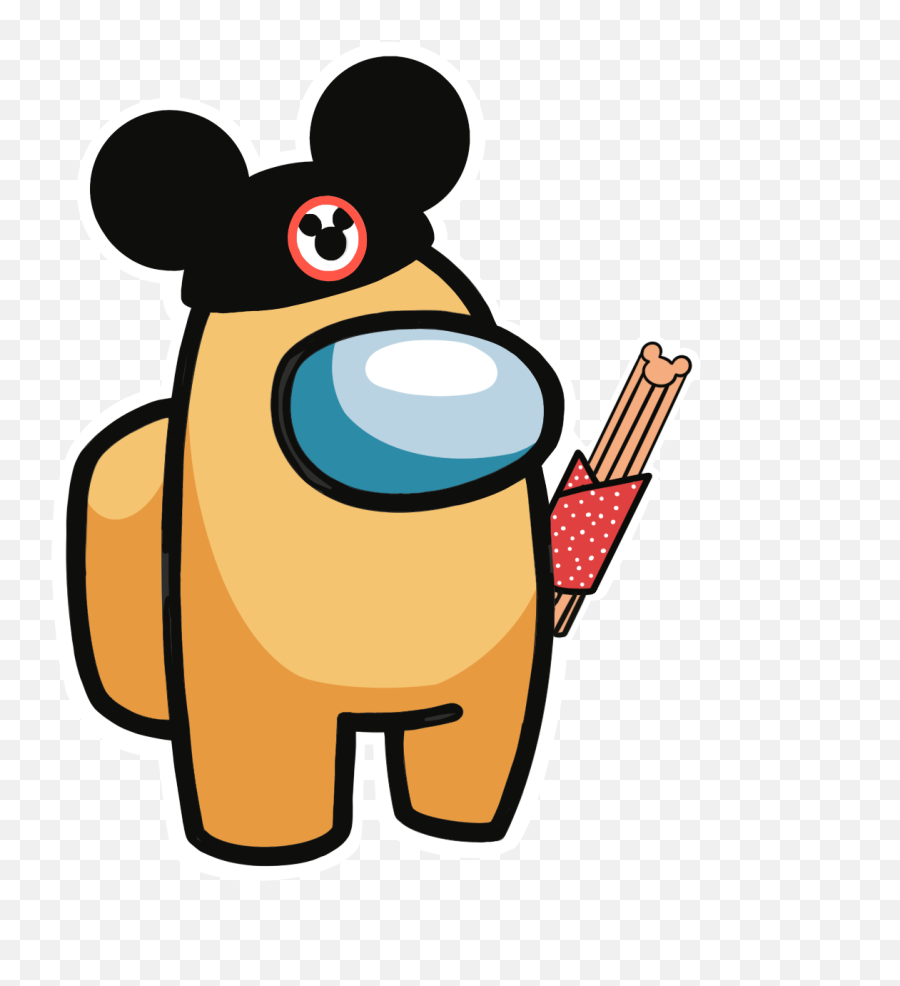 Among Us Disney Tourist - Painted Red Emoji,Amogus Emoji