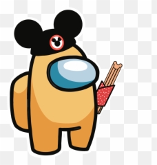 Among Us Disney Tourist - Painted Red Emoji,Amogus Emoji