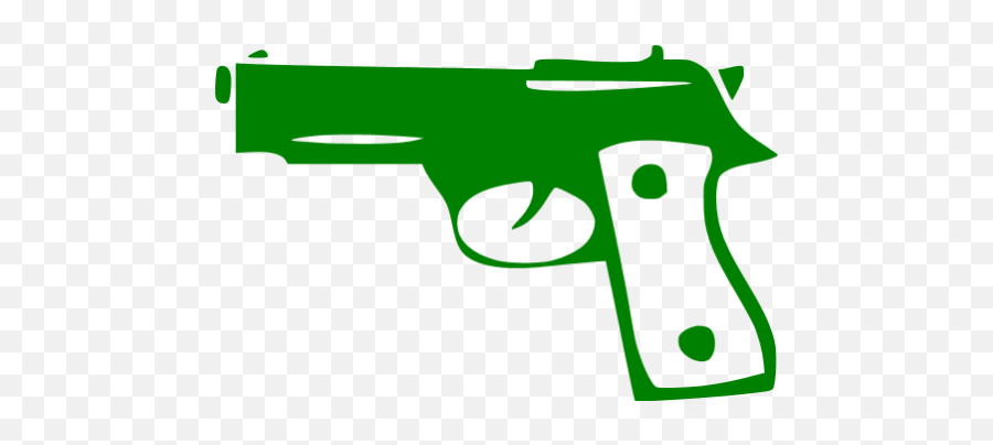 Green Gun 4 Icon - Free Green Gun Icons Transparent Green Gun Emoji,Pistol Emoticon
