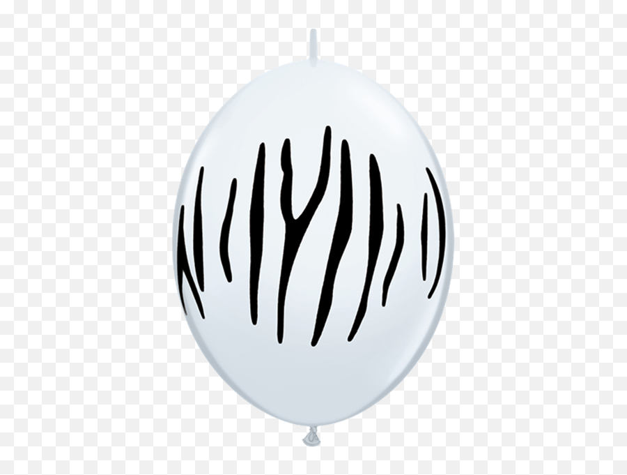 10 X 12 White Zebra Stripes Quick Link Qualatex Latex - Vertical Emoji,Zebra Emoji