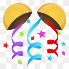 Emoji Confetti Ball Party - Made For Each Other Stickers,Emojis Party Theme