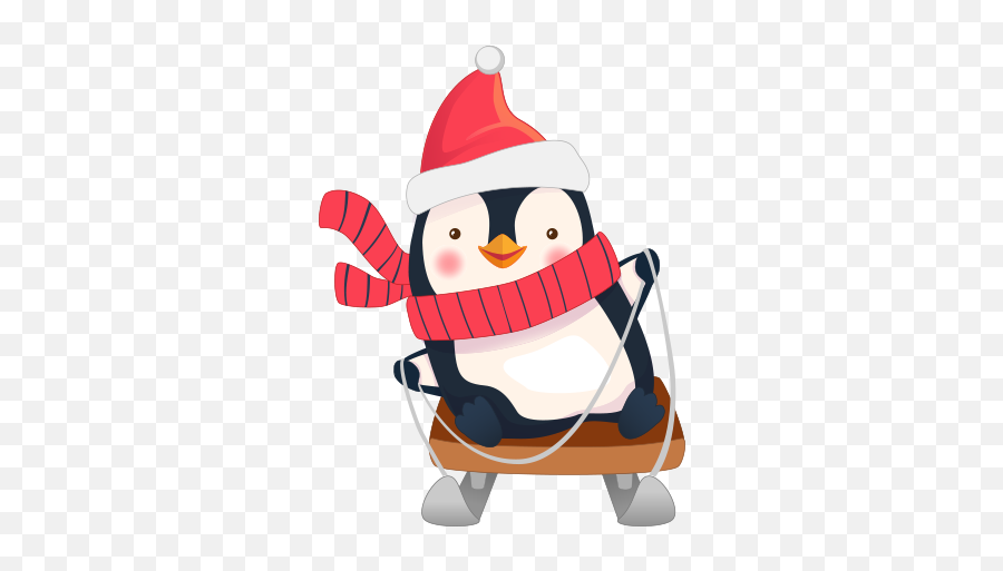 Christmas Contest - Skidos Penguins Sledding Clip Art Emoji,Emotions Christmas Song