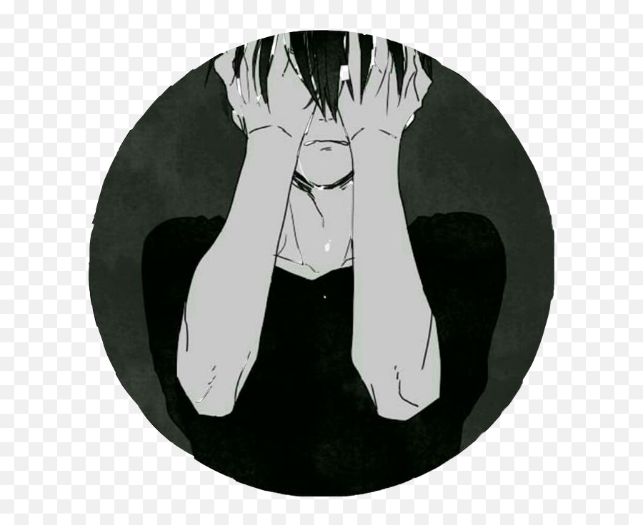 Epic Depressed Sad Crying Anime Sticker By Bcorn0522 - Crying Sad Anime Boy Emoji,Crying Anime Emoji