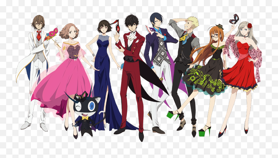 Upscaled Phantom Thiefs Artwork From - Persona 5 Masquerade Party Joker Emoji,Morgana Persona 5 Emoticon