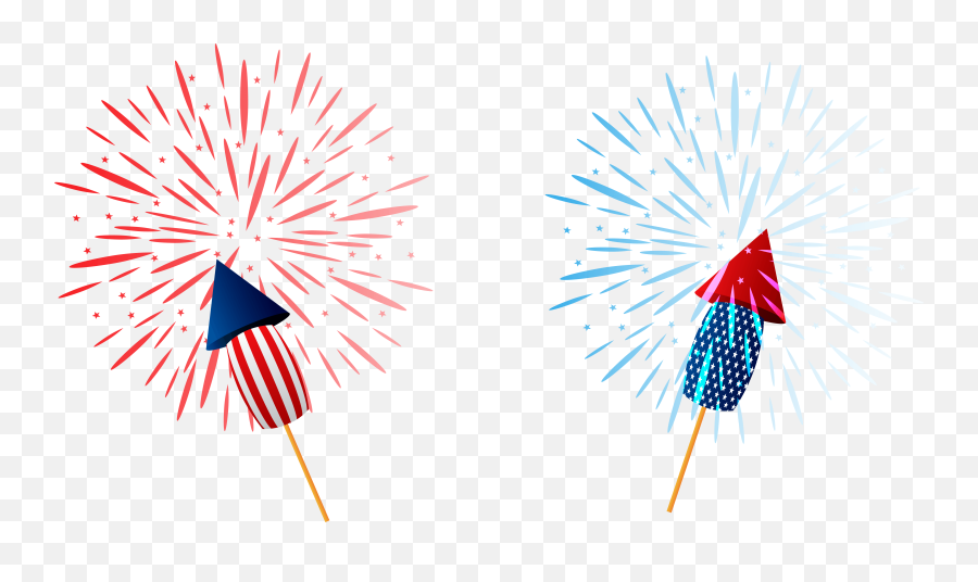 July Sparklers Clipart Transparent Png - 4th Of July Fireworks Clipart Emoji,Firecracker Emoji