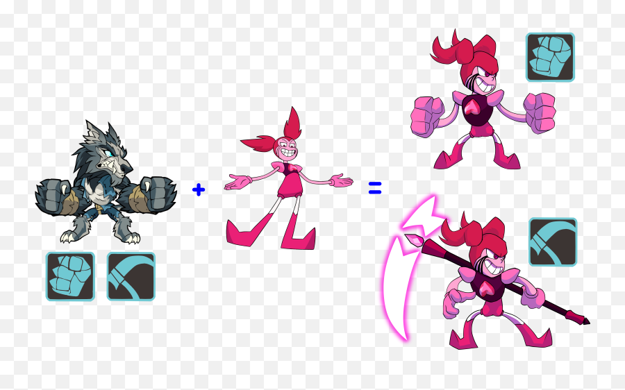 Steven Universe Spinel Crossover Idea Yeah I Know The The - Brawlhalla Crossover Ideas Emoji,Deviantart Emoticons Icon