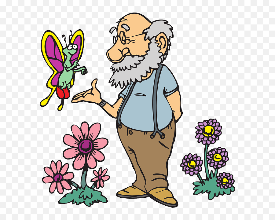 Golf Clipart Old Man Golf Old Man Transparent Free For - Old Man With Butterfly Emoji,Old Man Emoticon