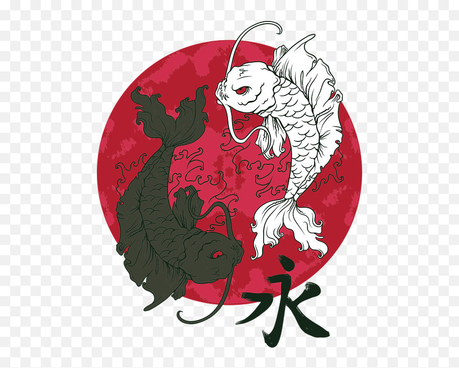 Free Photo Screen China Chinese Screen Japan Japanese Screen - Yin Yang Koi Fish Emoji,Sad Emoticon Japan