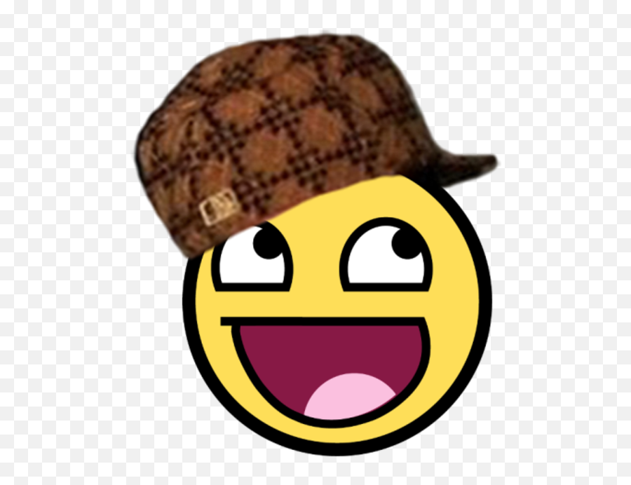 Awesome Scumbag Awesome Face Epic Smiley Know Your Meme - Scumbag Steve Hat Transparent Background Emoji,Smiley Emoticon
