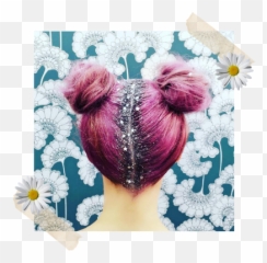 Deanna - Fashion Glitter Hair Part Emoji,Tubetop With Cowboy Emoji