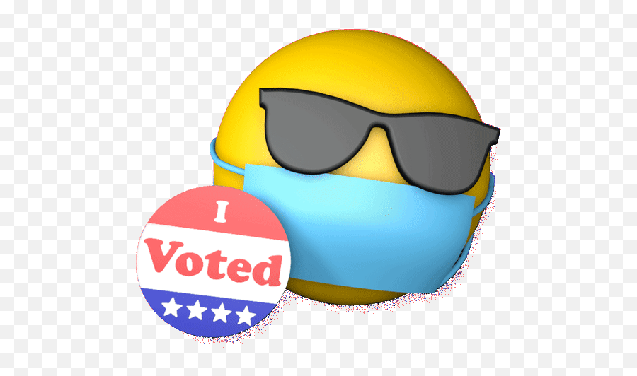 Top 30 I Voted Sticker Gifs Find The Best Gif On Gfycat - Emoji Wearing A Mask Gif,Nodding Emoji