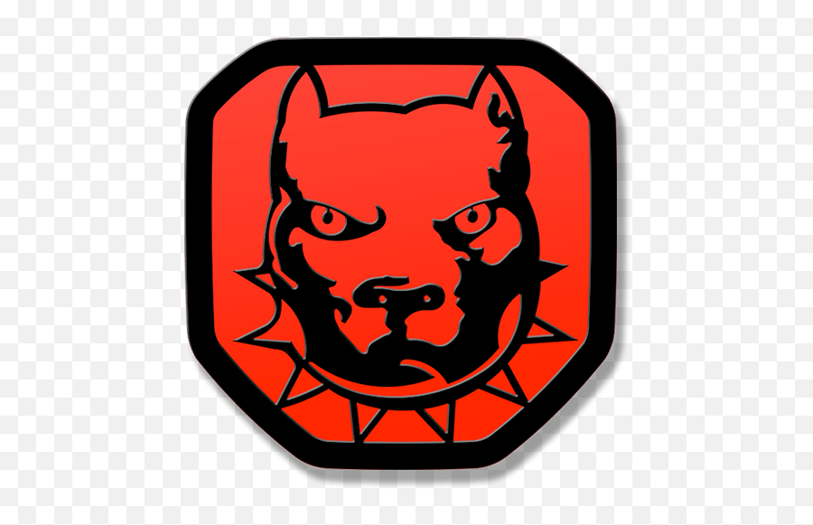 Bulldog Tailgate Emblem 2019 - Pitbull Emoji,Pitbull Emoji