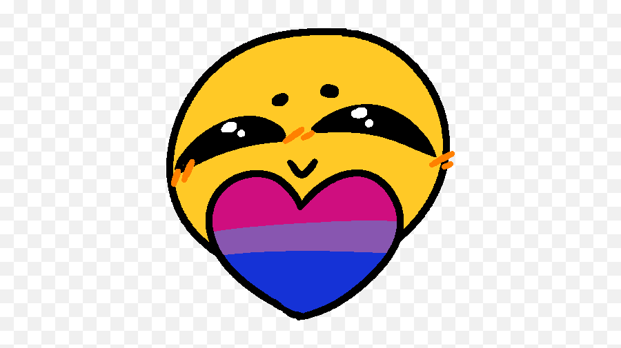 Bipride Biflag Bisexual Sticker By U200dg A Yu200d - Happy Emoji,Bi Emojis