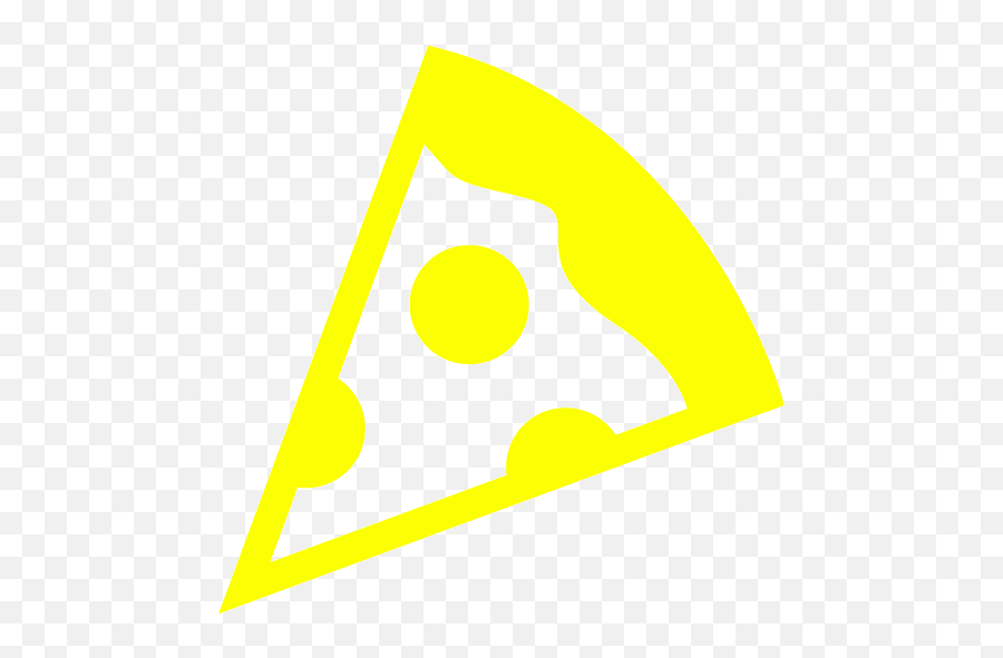 Yellow Pizza 3 Icon - Pizza Icon White Png Emoji,Power Ranger Text Emoticon