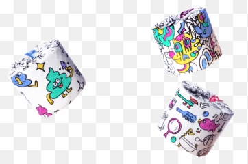 Colouring Edition Toilet Paper - Dot Emoji,Emotion Toilet Paper Holder