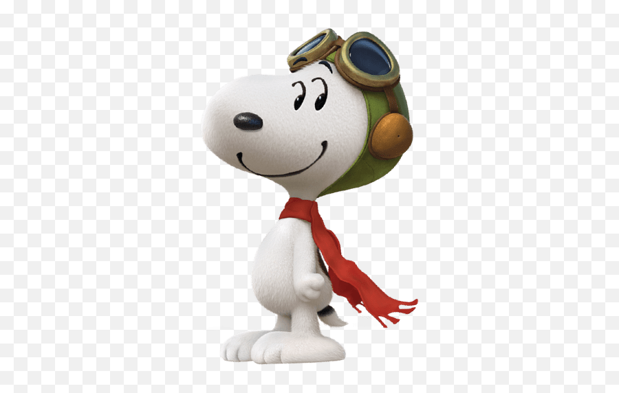 Check Out This Transparent Peanuts Snoopy In Pilot Outfit - Peanuts Movie Flying Ace Emoji,Emoticons Facebook Animated Charlie Brown