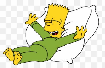 Bart Simpson Sleeping On Pillow Png Official Psds Emoji,Sleepy Emoji Pillows