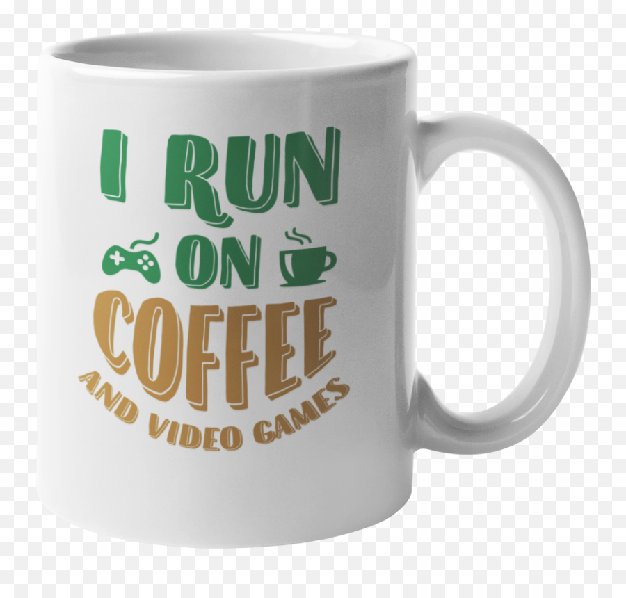 I Run On Coffee U0026 Video Games Fun Gaming Coffee U0026 Tea Mug For Gamers 11oz Emoji,Legend Of Zelda Emoticon