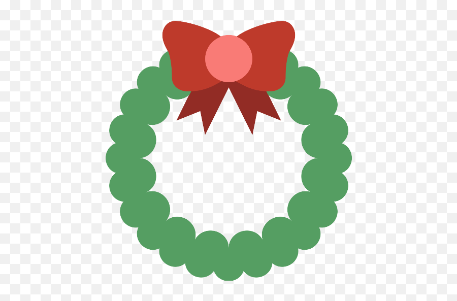 Christmas Wreath Vector Svg Icon 8 - Png Repo Free Png Icons Emoji,Christmas Wreath Text Emoticon