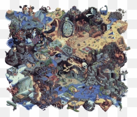 Monster Hunter World And Yogscast - Pixel Game World Map Emoji,Porter Robinson Worlds Emoji
